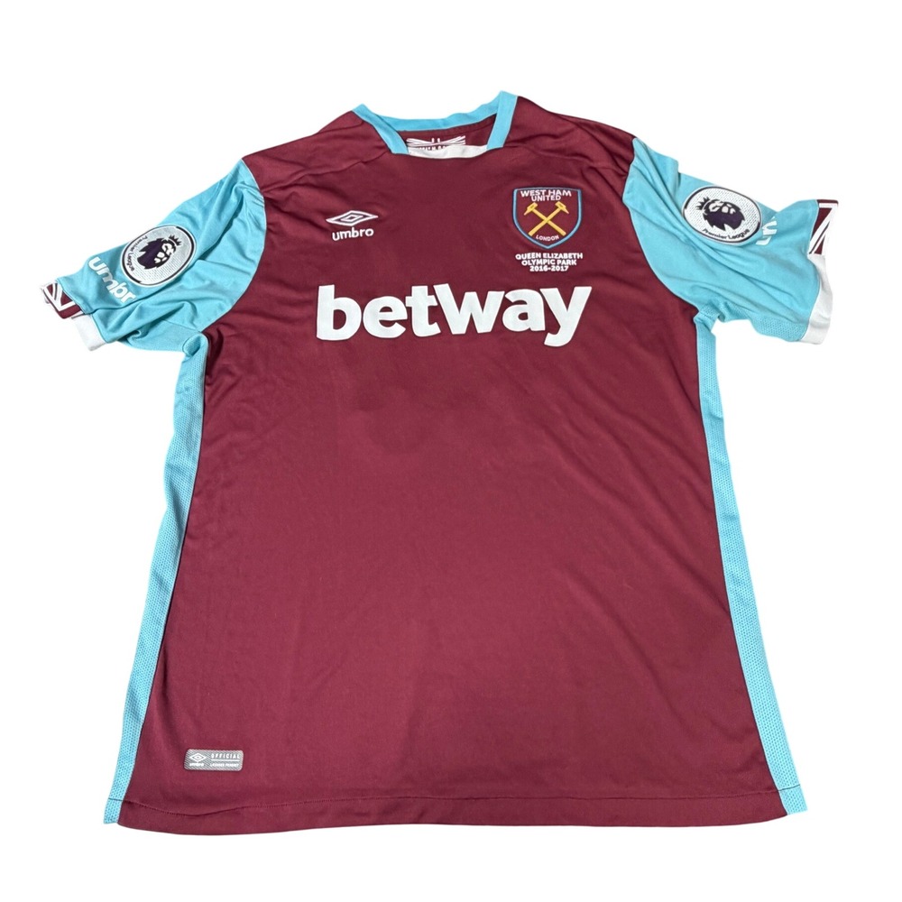 West Ham United 2016/17 Umbro Payet 27 Home Jersey XL Premier League Soccer